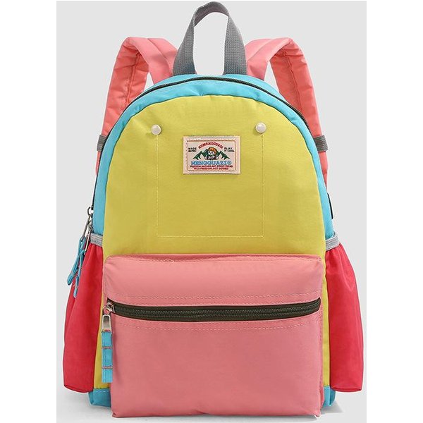 Mochila Escolar Color JaponéS CombinacióN NiñOs Mochila Ligera JardíN De Infancia NiñOs Y NiñAs Bebé Mochila PequeñA Viaje Al Aire Libre Mochila Escolar NiñO-image