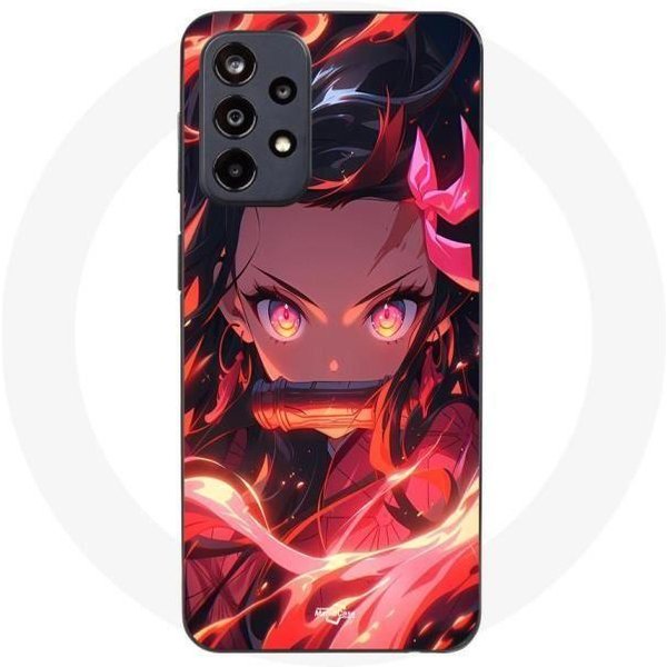 Funda - Maniacase - Samsung Galaxy A33 5G - Demon Slayer Nezuko - Suave - Negro-image