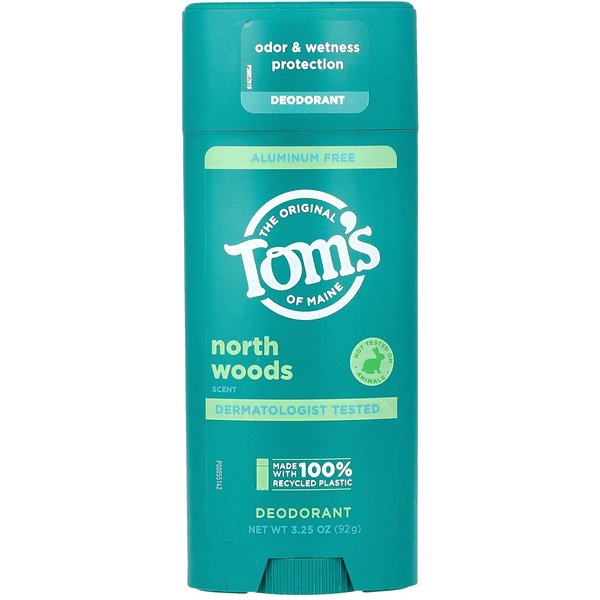 Tom's of Maine, Aluminum-Free Deodorant, North Woods, 3.25 Oz (92 G) Blue-image