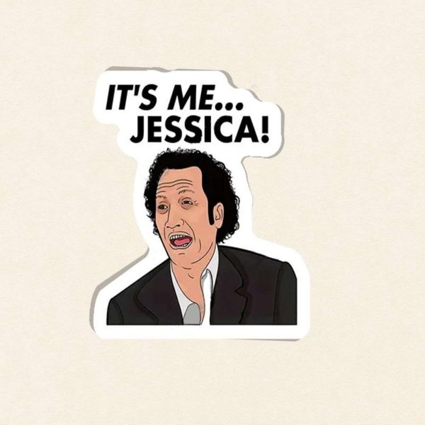 1 Ud. Soy Yo Jessica Chica Atractiva Pegatina De Vinilo, Acabado Mate, Autoadhesiva, Uso ÚNico, Pegatinas Para Botellas De Agua, Vasos TéRmicos, PortáTiles, Gorras, Fundas De TeléFono One-Size-image