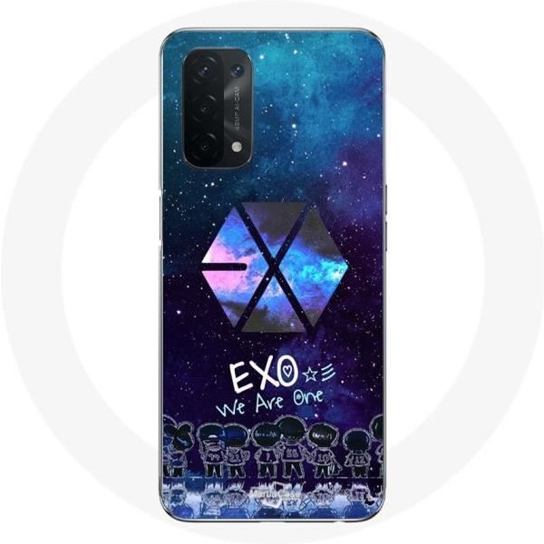 Funda Para Oppo A74 5G - Maniacase - Logo We Are One - Flexible - K-Pop - Blanco-image