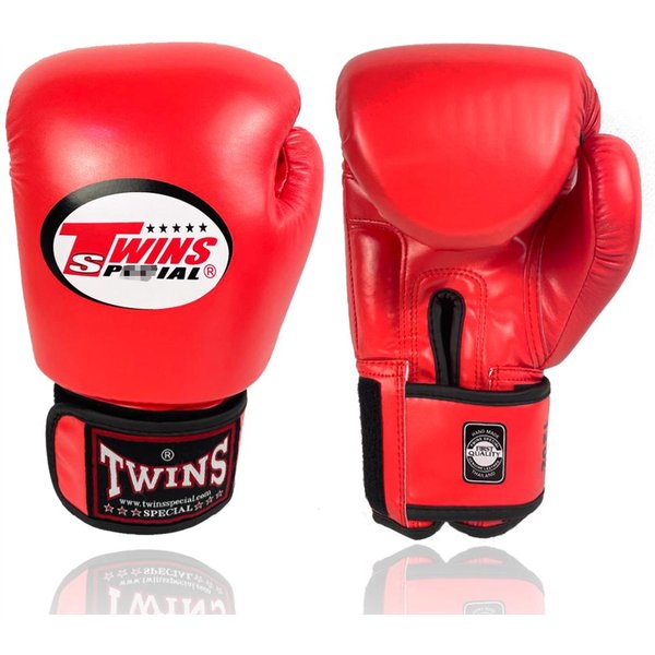 6 Colores Twins 8OZ 10OZ 12OZ 14OZ 16OZ Adulto NiñOs Cuero PU Kick Fighting Kick Punch Guantes Karate Muay Thai MMA Guantes De Boxeo 8Oz Rojo-image