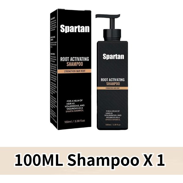 Spartan Zestaw OczyszczająCy Do WłOsóW Aktywator Korzeni - Szampon 100 Ml I OdżYwka 200 Ml Do Wzmocnienia Korzeni, ZwięKszania ObjęTośCi, Przeciw Wypadaniu WłOsóW Shampoo X 1-image