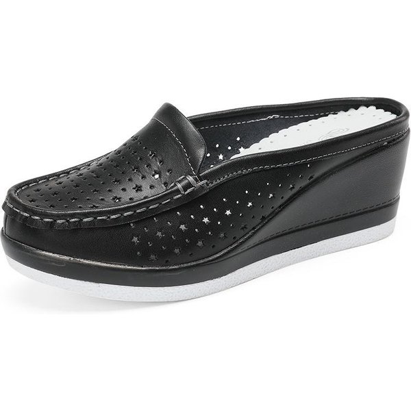 Zapatos De Verano Para Mujer Zapatillas De Plataforma CuñA Chanclas Zapatillas Para Mujer Slip-On CóModas Sandalias De CuñA Para Mujer Zapatos Casuales 35-image