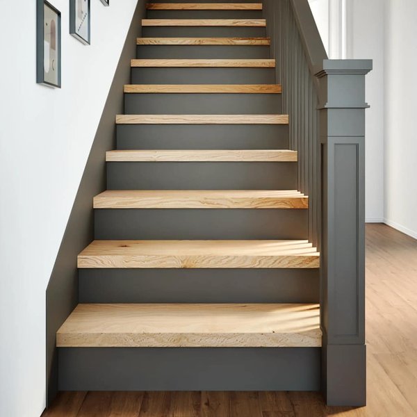 Vidaxl PeldañOs De Escalera, 20 Unidades. Madera De Roble Ligera Cruda 70X30X2Cm-image