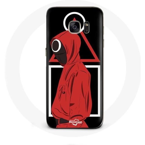 Funda - Samsung - Galaxy S7 - Flexible - Negra - SíMbolos De Squid Game Negro-image