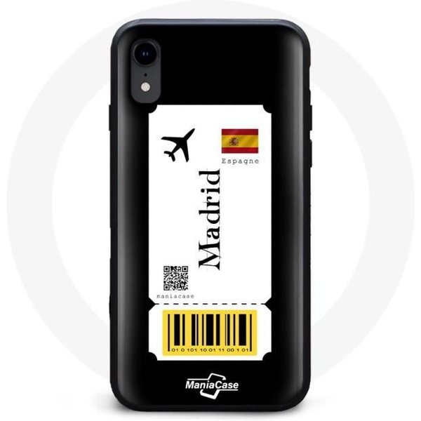 Funda Iphone XR - Billete De AvióN - Negro - Flexible - DiseñO úNico - Mixto-image