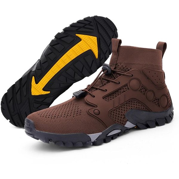 MęSkie Buty Trekkingowe OddychająCe Sneakersy Trekkingowe MęSkie Lekkie Outdoorowe Buty Trekkingowe Buty Trailowe MęSkie Dzianinowe Casualowe Buty Sportowe 38-image