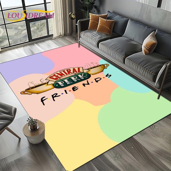 Dywanik Dywan Central Perk Serial TV Friends Do Salonu Sypialni Domu Dekoracja Sofy, Dywanik Do Zabawy Dla Dzieci Mata PodłOgowa AntypośLizgowa Prezent 40X60Cm( 15X23In )-image