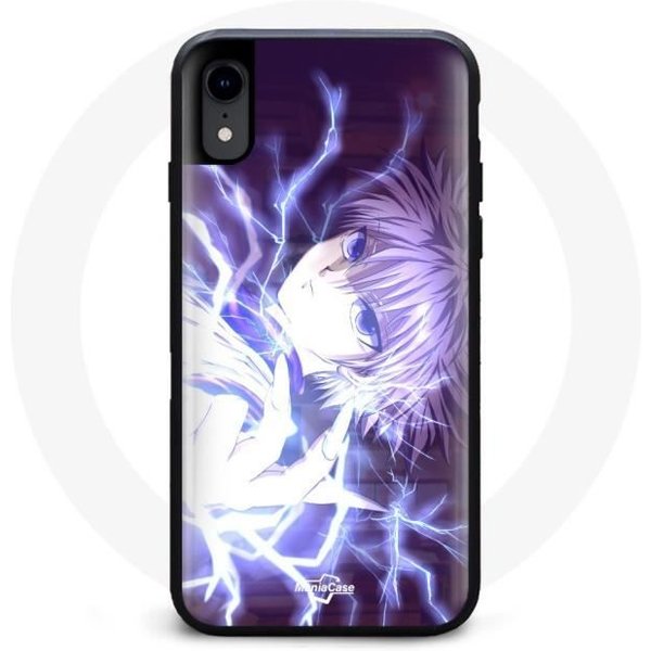 Funda - Maniacase - Iphone XS - Killua Zoldyck - Silicona - Flexible Negro-image