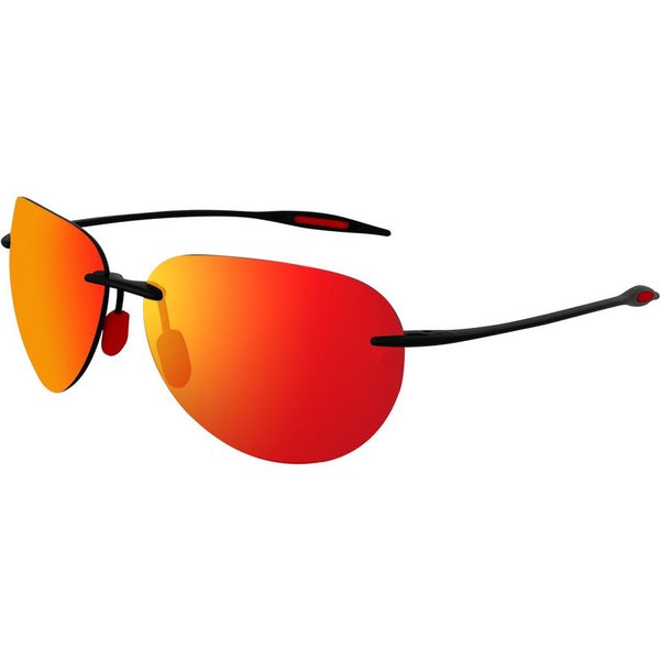 Maxjuli Klasyczne Stylowe Bez Oprawek Owalne Okulary PrzeciwsłOneczne Damskie I MęSkie UV400 NiełAmliwe Dla KierowcóW Sportowe Oprawka TR90 Okulary SłOneczne ( MJ8008 Red-image