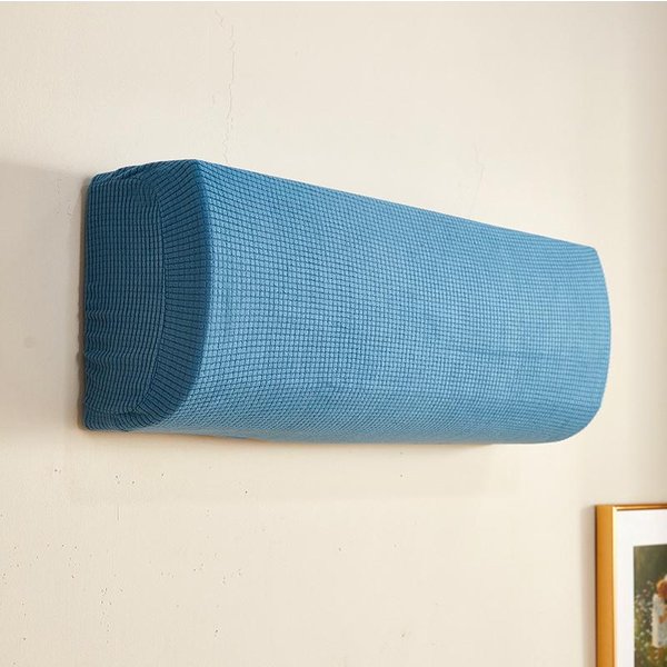 Cubierta Antipolvo De Alta Calidad Y Color Premium Para Aire Acondicionado, De Forro Polar, Protectora De Pared, FáCil De Limpiar, Cubierta Antipolvo CláSica SóLida. Azul-image