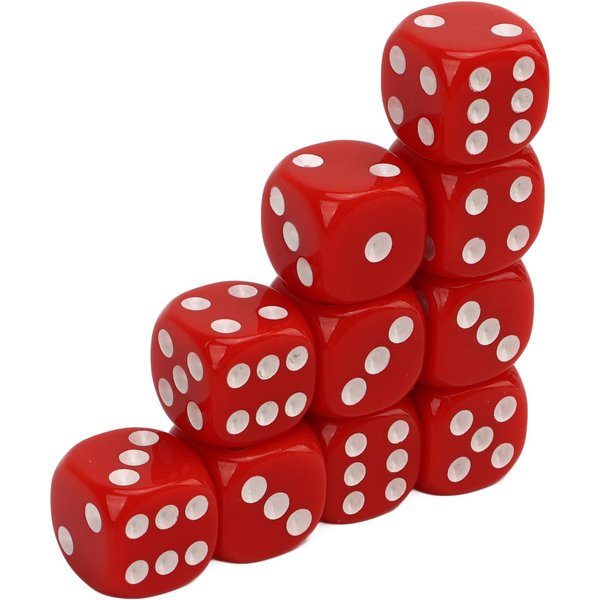 Set De 30 Dados De 6 Caras Con Esquinas Redondeadas Puntos Blancos NúMero PláStico PortáTil Dados De Juego Para Juegos De Mesa EnseñAnza De MatemáTicas-image