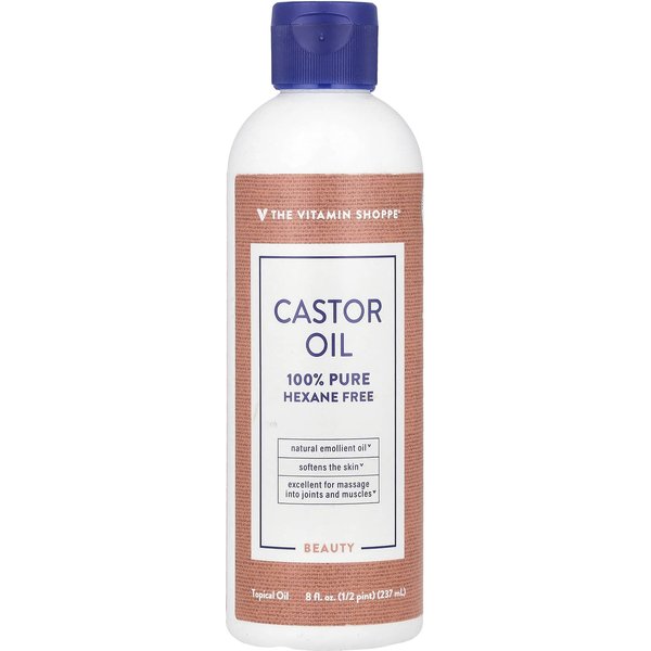 the Vitamin Shoppe, Aceite De Ricino, 8 Fl Oz (237Ml) White-image