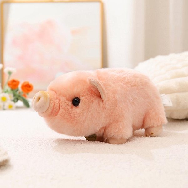 Juguete De Peluche De Cerdo Lindo PequeñO De 25 Cm Relleno Suave Colorido Animal De Dibujos Animados Peluche De Pie Regalo De CumpleañOs 25Cm-image