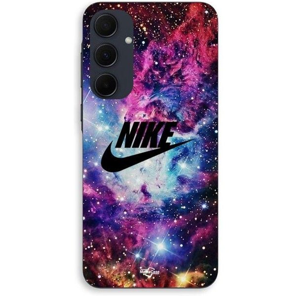 Etui Na Telefon - Maniacase - Samsung Galaxy A55 - Silikonowe - Logo Nike - Stylowe RóżOwy-image