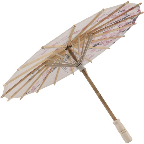ChińSki Olejowany Papierowy Parasol RęCznie Robiony Papierowy Parasol Z Drewnianą RąCzką Na Wesele-image