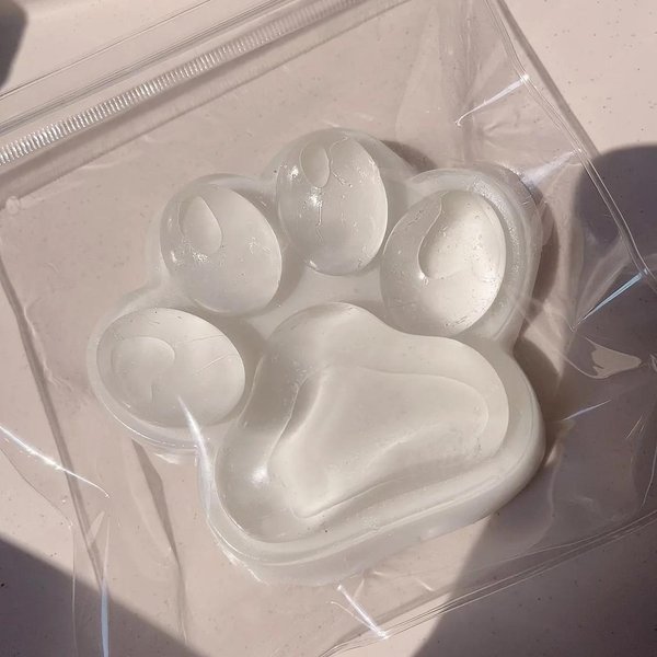 Squishy Przezroczysta DużA Kocia ŁApa Zabawka Fidget Powolny PowróT Uwalnianie Stresu ŚCiskanie MięKka Zabawka Do ŚCiskania Dla Dzieci DorosłYch Prezenty ŚWiąTeczne Gray-image