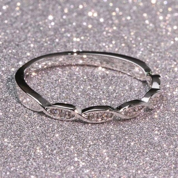 Anillo De Diamantes De Plata De Ley 925 Para Mujer, Sortija De Boda Fina, Anillo De Compromiso, Anillo De Diamantes De 1 Quilate, Caja De Regalo. 5 Gray-image