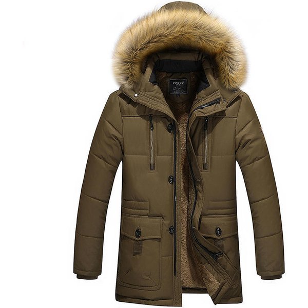 Abrigos Y Chaquetas De AlgodóN De Invierno Para Hombre, Abrigos De Longitud Media Para Hombre, Abrigos Para Hombre, Abrigos Holgados De AlgodóN, Tallas Grandes 4XL Black-image