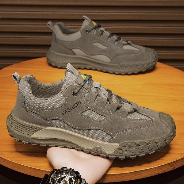 Zapatos De Hombre Zapatos De ProteccióN Laboral Para Obra Zapatos De Hombre Para Las Cuatro Estaciones Antideslizantes Resistentes Al Desgaste Suela Gruesa Modernos Transpirables Y A Prueba De Olores Zapatos De Trabajo 44 Orange-image