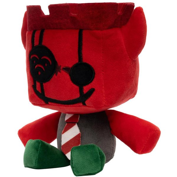 25 Cm Forsaken Jx1Dx1 Pluszowy Czerwony Diabeł Pluszowa Zabawka Z Zamkiem Koroną I Opaską Na Oko MięKka Lalka Na Prezent Urodzinowy Dla Dzieci Postać Z Gry 25Cm Black-image
