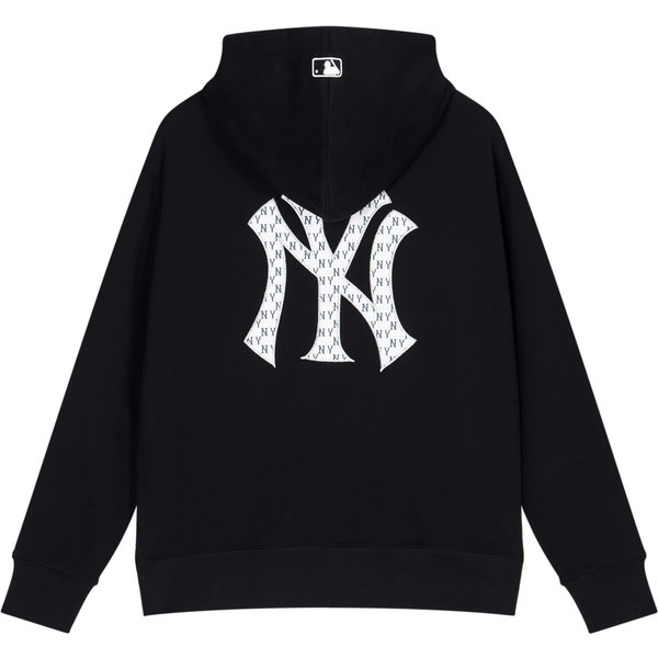 MLB SS24 New York Yankees Sudadera Con Capucha De Moda Con Logo Floral Vintage Sudadera Unisex De Principios De Primavera Negra 3AHDM0141-50BKS XS Black-image