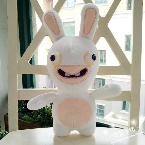 KróLik Bucktooth Lalka Szalony KróLik Pluszowa Zabawka Lalka Szmaciana 32Cm-image
