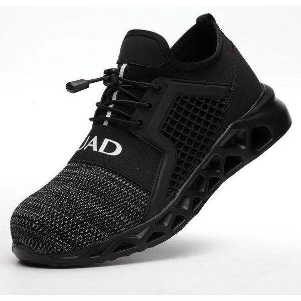 Zapatos De Seguridad Laboral Con Puntera De Acero Anti-Aplastamiento Y Anti-PerforacióN, Zapatos De Trabajo Desodorantes Zapatos De Seguridad 46 Black-image