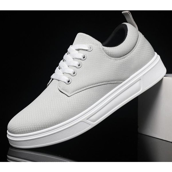 Zapatillas Originales De Lujo Para Hombre CóModas Transpirables Zapatos Casuales Para Hombre Ligeros Suela Suave Caminar Hombre Zapatillas Deportivas Tenis 44 Gris-image