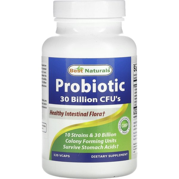 Best Naturals, Probiotyk, 30 MiliardóW Cfu, 120 KapsułEk V-image