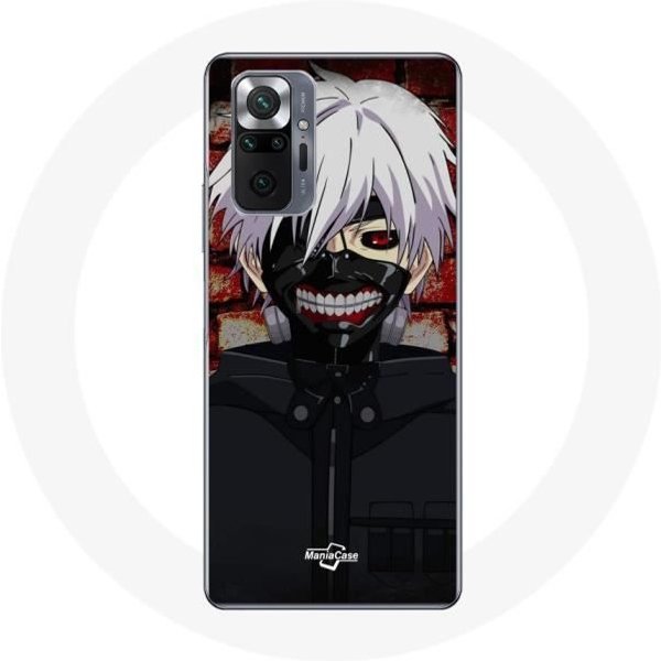 Funda Para Xiaomi Redmi Note 10 Pro Tokyo Ghoul Kaneki Ken MáScara Japonesa Anime-image
