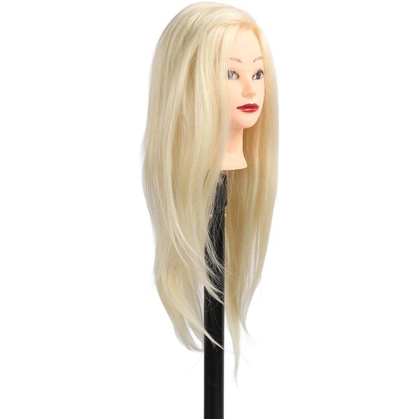 Cabeza De Maniquí Para PeluqueríA, Entrenamiento De Peinado, PráCtica De Trenzado, Cabeza De MuñEca Con Soporte Para Cabello-image