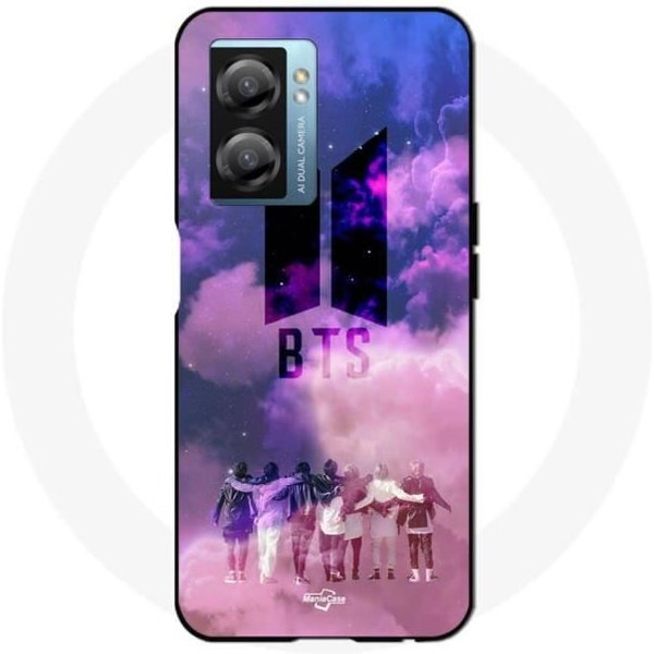 Funda - Maniacase - Narzo 50 5G - Logo BTS - Flexible - Negra-image