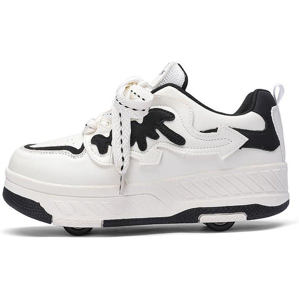 Zapatos Con Ruedas Para NiñOs Y NiñAs Botas Deportivas De Cuatro Ruedas Patines Con Ruedas Que Se Pueden Quitar Zapatos De Skate Para Estudiantes Zapatos Deportivos 29-image