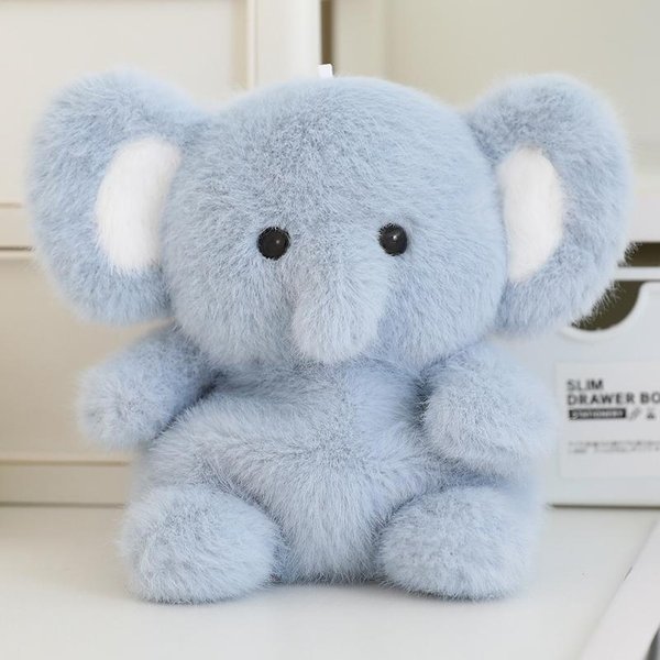 13 Cm Pluszowy SłOń ŻółW Jeż Kaczka ŚWinia Wydra NiedźWiedź Panda Kawaii Zwierzę Pluszowa MięKka Pluszowa Lalka Prezent Urodzinowy 13Cm-image