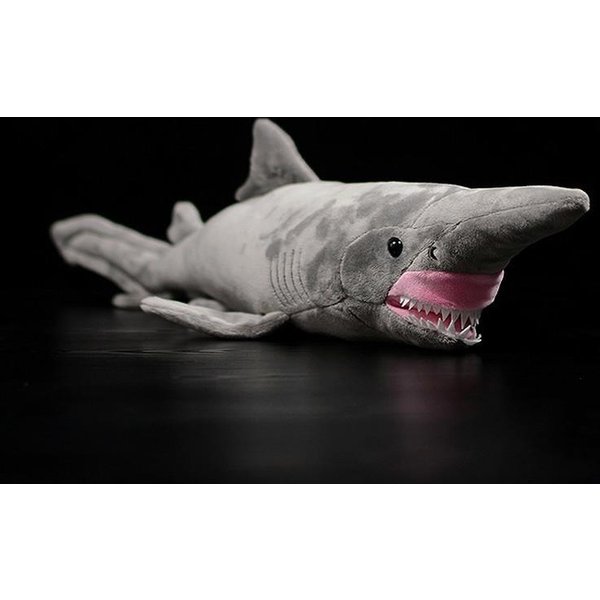 Lindo MuñEco De Peluche De TiburóN Duende, Animal Marino Simulado, TiburóN, Pez, Juguetes De Peluche 65Cm Gray-image