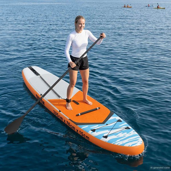 Deska SUP Z Siedzeniem 2 W 1 Triton 335 X 76 X 15 Cm Niebieska Dla-image