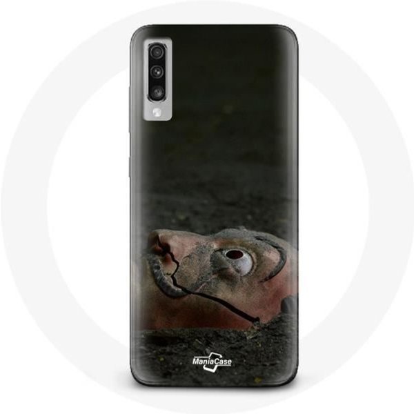 Funda - La Casa De Papel - Samsung Galaxy A50 - Flexible - Negra - MáScara Dali-image