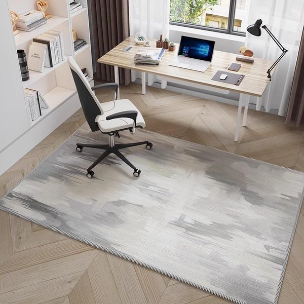 Dywan Do Gabinetu KrzesłO Komputerowe KrzesłO Obrotowe Izolacja Akustyczna Salon Sypialnia Mata Ochronna Na Drewnianą PodłOgę Dekoracja Domu 100*120Cm-image