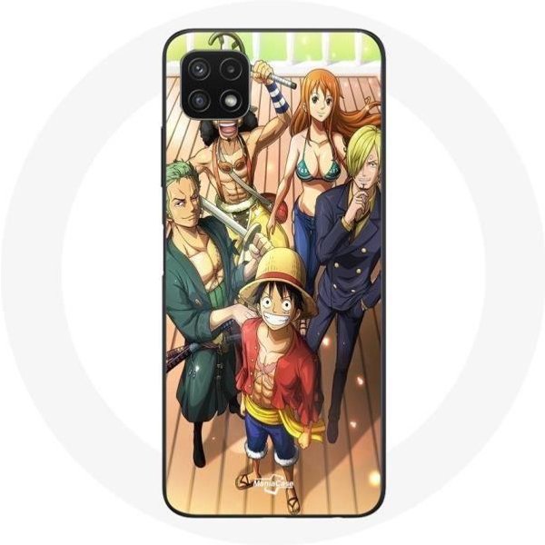 Funda Para Samsung Galaxy A22 5G - One Piece - Luffy - Flexible - Manga Anime - Blanco-image