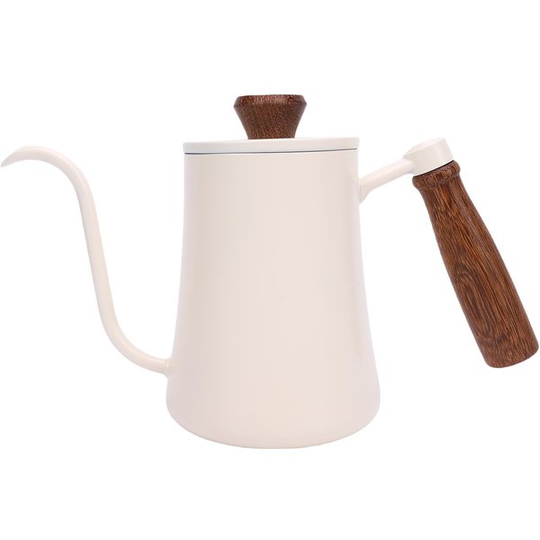 Hervidor De Café De PreparacióN Manual 600ML Acero Inoxidable 304 CañO Largo Y Estrecho Cafetera Con Escala Aislado L(For 6.5-9Kg) Negro-image