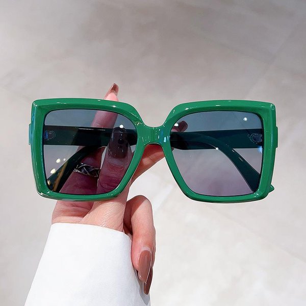 Estilo De DiseñAdor De Lujo Estilo Gafas De Sol Oversize Gafas Damas Para Hombres CláSico Moderno Gafas De Sol Montura Grande Punk De Moda Montura Black-image