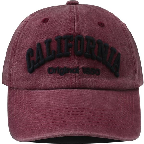 Gorras De BéIsbol Bordadas De Moda De California Ajustables Para Exteriores Casuales Sombreros De Sol Para Mujeres Hombres Hip Hop AlgodóN Lavado Gorra Snapback Adjustable Black-image