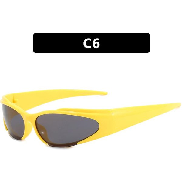 Gafas De Sol Punk Retro Para Mujer Hombre Y2K Gafas De Moda CláSicas Envolventes Gafas Para Deportes Al Aire Libre DiseñO De Marca-image