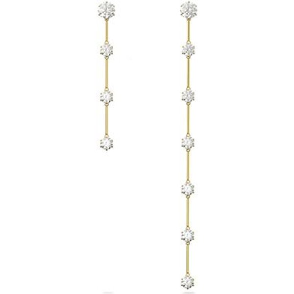 Pendientes Colgantes AsiméTricos De AleacióN Swarovski Constella Para Mujer 5622721 Oro-image