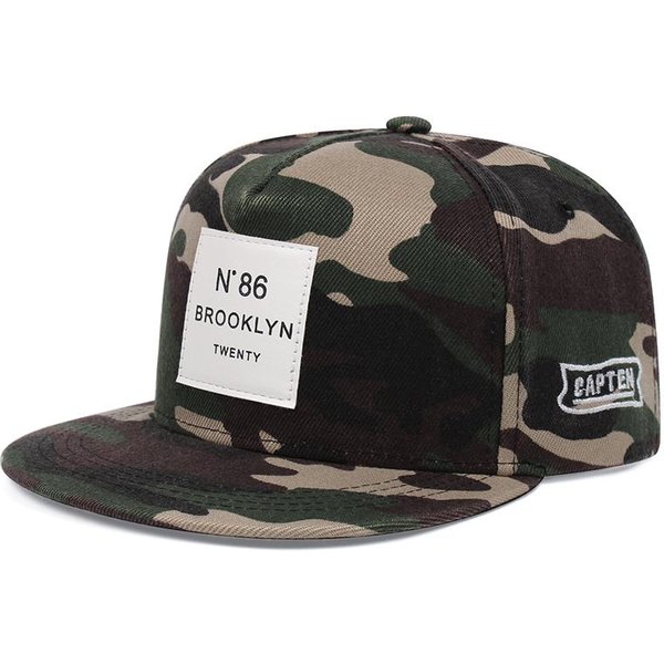 Gorra De BéIsbol Bordada Camuflaje Gorras Snapback Sombreros Hip-Hop Ajustable Para Exterior Unisex Sombrero Cowboy Parasol-image