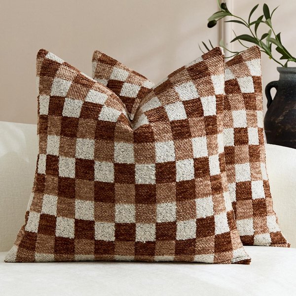 Poszewki Na Poduszki Dekoracyjne Z Weluru MięKki Pokrowiec Na Poduszkę Z Siatką Poszewka Na Poduszkę W Stylu Boho Farmhouse Do Wystroju Domu Salonu Sypialni Sofy 50X50Cm-image