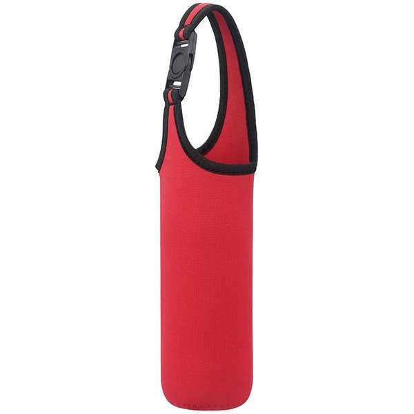 1 Szt. 750 Ml Sportowy Pokrowiec Na Butelkę Na Wodę Izolowana Torba Neoprenowy RęKaw Torba Do Przenoszenia Na Szklaną Butelkę PrzenośNa Torba Na Kubek Czarny-image