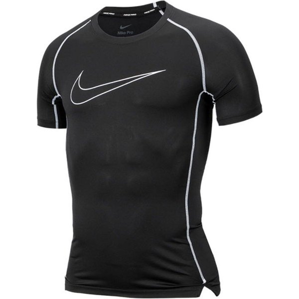 Camiseta Deportiva De Manga Corta Transpirable Con Estampado Del Logo De Nike Para Hombre Tops Negro DD1993-011 XXL-image
